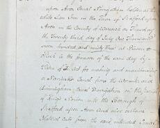 DSC00997a Minutes of the first meeting of the Stratford Canal Company on 23rd July 1793