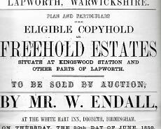 LAPWORTH WHARF Branch Canal.pdf Plan of old Lapworth Wharf from its sale in 1859