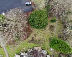 DJI_0311 Aerial view of Packwood Churchyard