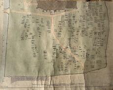 Packwood Graveyard - South 1900 Plan of Packwood Graveyard (Southern part) from 1900