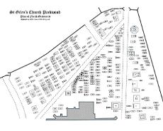 Packwood Plan North Plan of Packwood Graveyard (Northern part) updated 2025