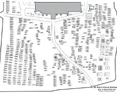 Packwood Plan South Plan of Packwood Graveyard (Southern part) updated 2025