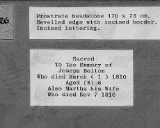 Grave 26 Grave 26: Bolton