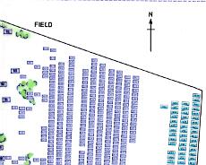 Map - v5 2025 East Plan of Churchyard - eastern portion (New graveyard)