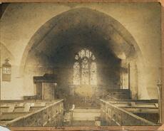 20131117_0020 St Mary's Haseley - interior. Very old photograph but very few differences to today.