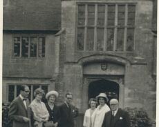 LHG03_0038 - Copy Mr Ferrers-Walker on right, last owners of Baddesley Clinton. John Gaunt and Paddy Gaunt on left