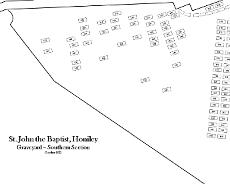 Honiley Graveyard South Schematic Honiley Graveyard schematic - southern part