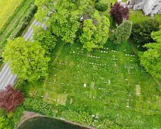 C9AEFCC3D6633BF89D801B1B02804F8C Aerial view of the western end of Hatton Churchyard