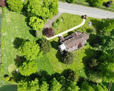CACD993DF475D7179A2F964900484607 Aerial view of the whole of Hatton Churchyard