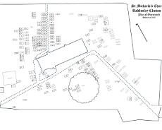 Baddesley Clinton Plan Plan of the graveyard