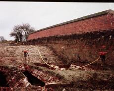 S5301 Old footbridge between Rowington and Lowsonford being demolished