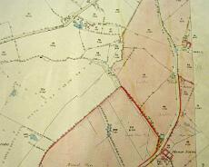 IMG_2179 Estate Maps from the Claverdon Leys and Pinley estates of EG Wheler-Galton in early 1900s. The maps have some interesting annotations.