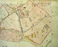 IMG_2181 Estate Maps from the Claverdon Leys and Pinley estates of EG Wheler-Galton in early 1900s. The maps have some interesting annotations.