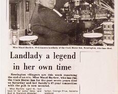P1105A copy 9 Maud Barlow, licensee of the Cock Horse for many years