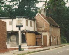 Beardsmore18 Old Punch Bowl during renovation in 1992. Subsequently destroyed by fire and rebuilt further back from the road