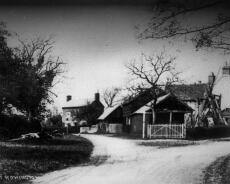 S0902 Corner of Mill Lane and Old Warwick Road. The timber yard is now School House
