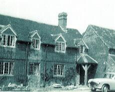 img20211208_0095 Old Post house shortly after restoration and conversion in the 1950's. Note the original front door bricked up and a new front door with porch
