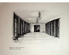 image00016 Drawing from Souvenir Programme from opening of rebuilt Memorial Theatre on 23rd April 1932