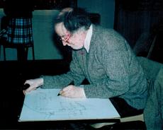 Arthur L Sketching Outside Edge