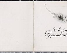 Boyles, Emma - Remembrance Booklet - Outer pages Funeral service card for Emma Boyles 1929