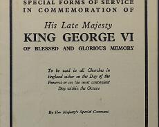 DSC00420 Order of Service for death of George VI