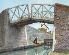 DSC02206 Kingswood Basin Apr 1988. Original painting by Arthur Lockwood