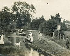 LHG01_0002 Canal at Lowsonford. Note the Henley Branch Line visible in background