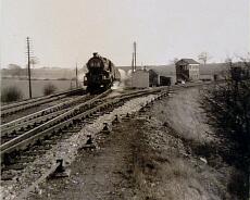 P1040-3 Birmingham bound express train passing Rowington Junction March 3 1961 © Richard King