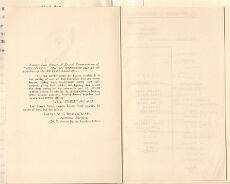 Menu28a Menu for first ex-servicemen's supper in 1920
