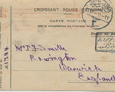 140718_0038 Postcard from Cpl Downton from a Turkish PoW camp reporting the death of Ozzie Smith