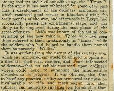 140718_0066 Newspaper report on the first use of tanks