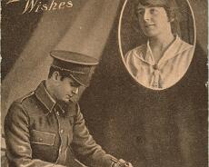 20141003_0061 WW1 postcard, sent to Sarah Crisp from Horace Wooloff