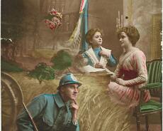 20141003_0062 WW1 postcard in french, sent to Sarah Crisp from Horace Wooloff